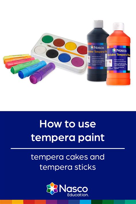 How to use tempera paint, tempera cakes, and tempera paint sticks