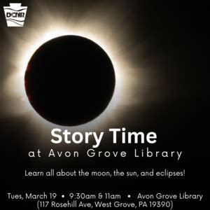 Story Time at Avon Grove Library - March 19, 9:30am - DCNR Calendar of ...