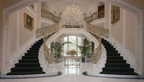 Mansion Double Staircase | Luxury Grand Staircase Design