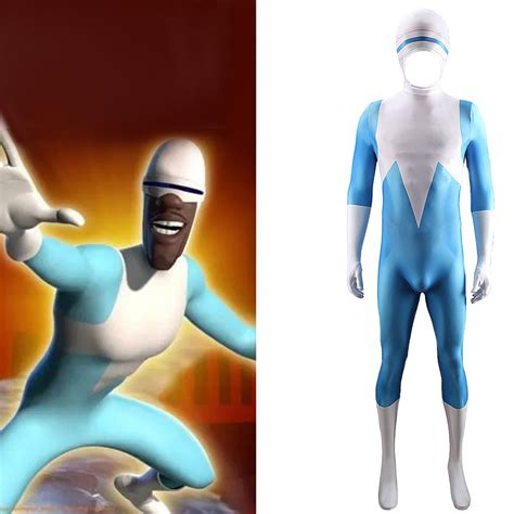 The Incredibles Superman Ice Man Premium Costume Classic Bodysuit Costume Adult Cosplay Costume ...