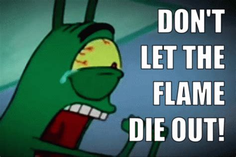 Plankton Spongebob GIF - Plankton Spongebob Dontlettheflamedieout ...