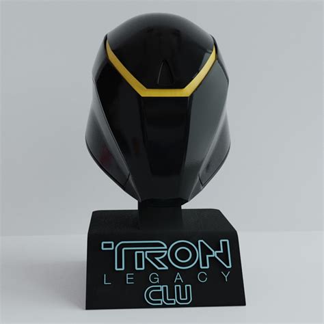 STL file Tron Legacy Clu Helmet 🪖・3D printer model to download・Cults