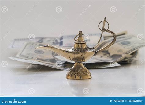 Magic Genie Lamp Used for Creating Wishes and Manifestations for Money ...