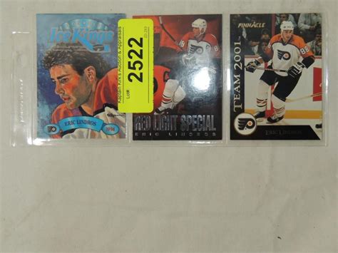 LOT 3 ERIC LINDROS HOCKEY PLAYER CARDS