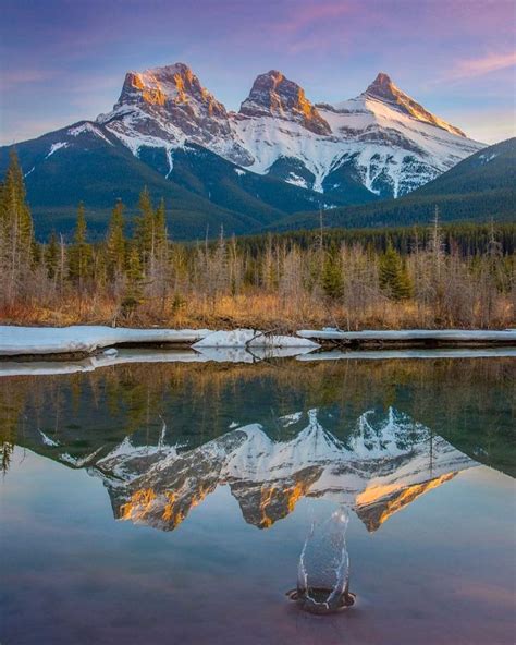 Pin by Mindy Ward on Three Sisters Mountain Canada | Three sisters, Mountain landscape painting ...