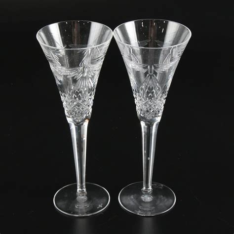 Waterford Crystal "Millennium Series" Champagne Flutes, Set of Twelve | EBTH