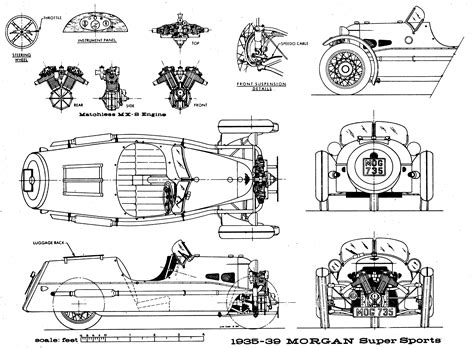 Morgan Sports Car, Morgan Cars, Morgan Morgan, Columbus, Bugatti, Three Wheeled Car, Blueprint ...