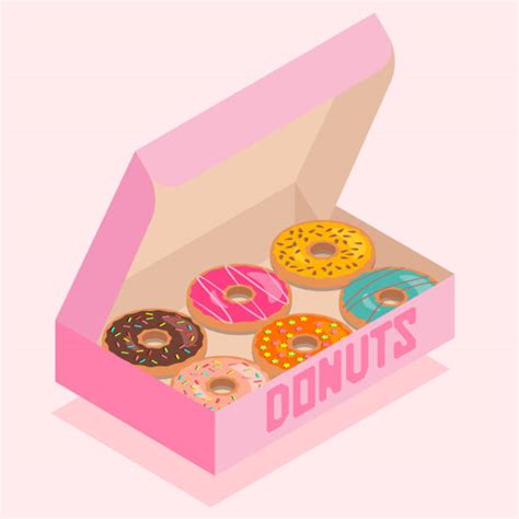 Royalty Free Donuts Box Clip Art, Vector Images & Illustrations - iStock