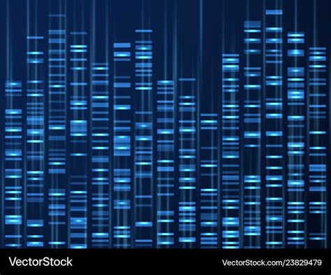 Genomic data visualization dna genome sequence Vector Image