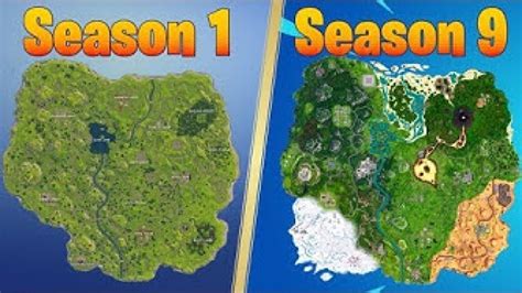 Evolution of the Fortnite Map | Seasons 1-9 - TokyVideo