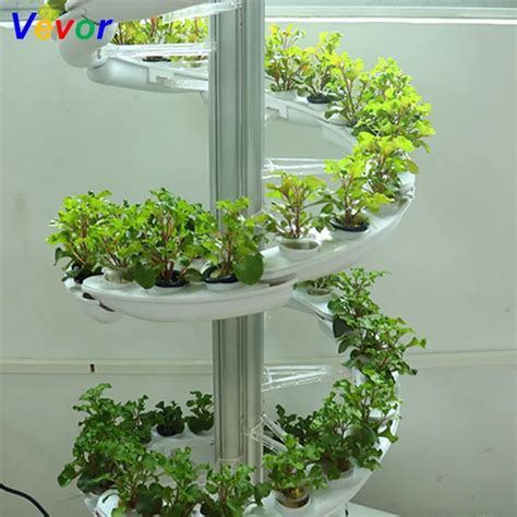 Family Vertical Spiral Plant Grow Hydroponic Tower Indoor Vegetable ...