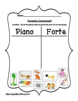 Music Dynamics Worksheet For Kindergarten