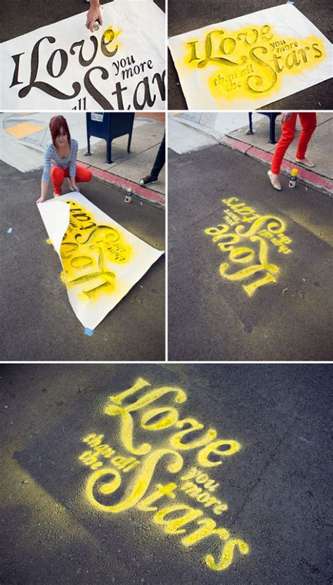 Chalk Stencils Surprise