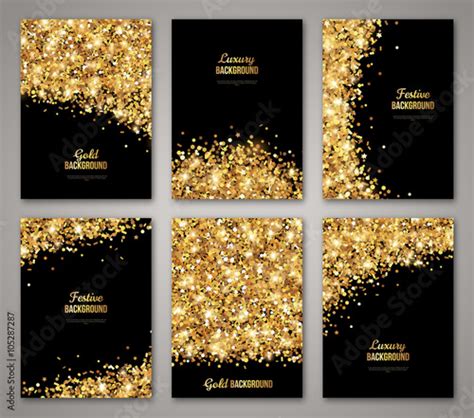 Set of Black and Gold Banners - Buy this stock vector and explore similar vectors at Adobe Stock ...