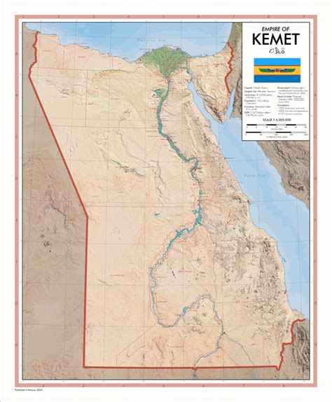 The Empire of Kemet - a surviving Pharaonic Egypt : imaginarymaps Map ...