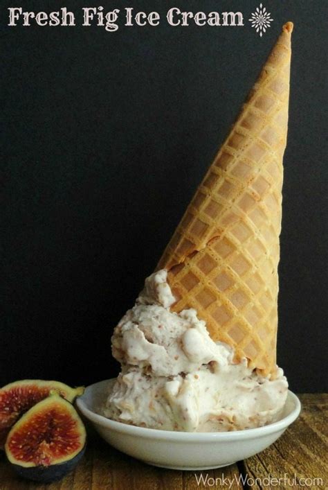 Fresh Fig Ice Cream Recipe - WonkyWonderful