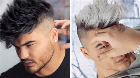 How To: Black to Silver White Ombre Hair Color for Men - YouTube