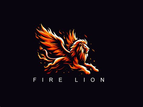 Fire lion Logo by Austin Smith on Dribbble