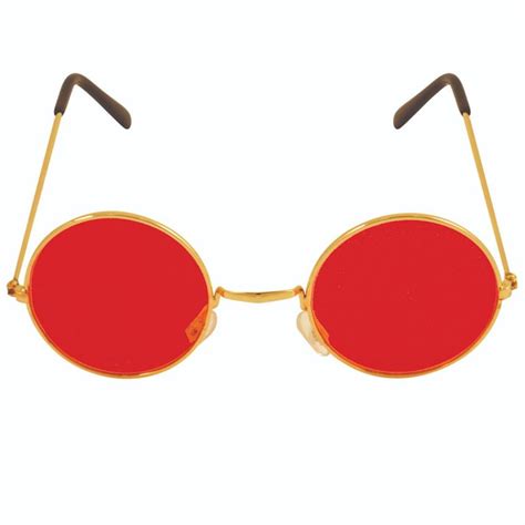 Round Red Glasses | Party Delights