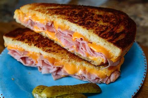 Delicious Grilled Ham and Cheese Sandwich | The Salty Pot