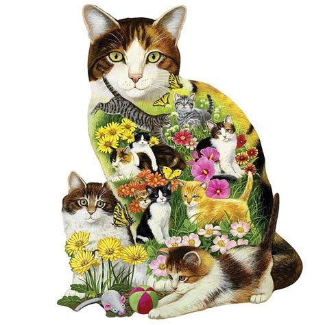 Cat Shaped Jigsaw Puzzles | Adorable Shaped Cat Jigsaw Puzzles