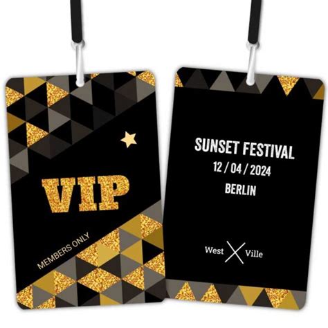 Backstage Pass VIP online drucken - günstig - jetzt selbst gestalten