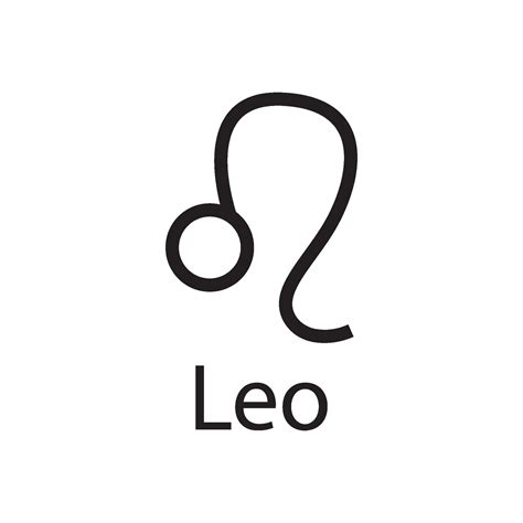 leo zodiac symbol icon vector 33290894 Vector Art at Vecteezy