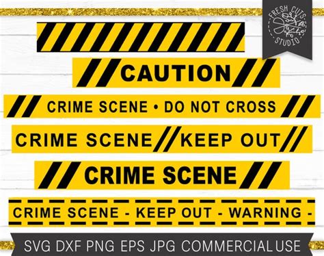 Caution Tape SVG Caution Svg Warning Svg Crime Scene Svg - Etsy