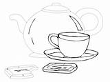 Kitchenware Coloring sketch template