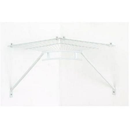 ClosetMaid 12 In. Shelf & Rod Wire Closet Corner Shelf Kit, White 2106600 - Walmart.com ...