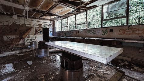 ABANDONED HOSPITAL MORGUE, Autopsy Room and Body Fridges - YouTube