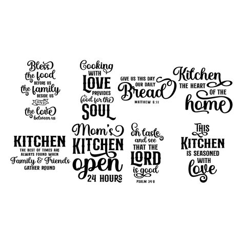 Kitchen Quotes Vector Art, Icons, and Graphics for Free Download