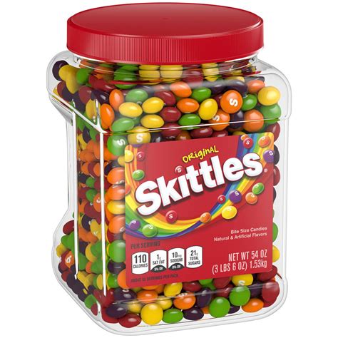 Skittles Original Chewy Candy Bulk Jar (54 oz.) - Sam's Club | Chewy candy, Food, Fruity flavors