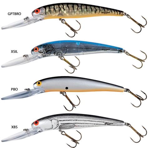 Diving lure to bomber lures deep long-a - pack of 3