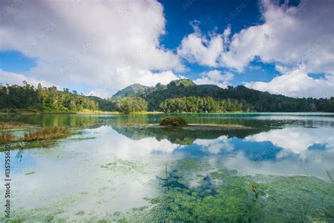 Amazing Dieng Telaga Warna Stock Photo | Adobe Stock