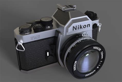 3D nikon fm2 camera model - TurboSquid 1406052