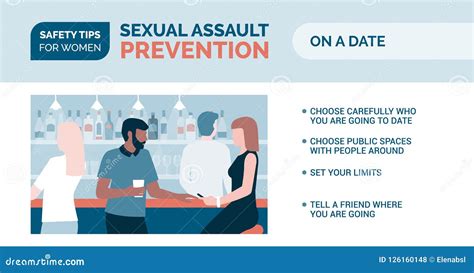 Sexual Assault Prevention: How To Be Safe on a Date Stock Vector ...