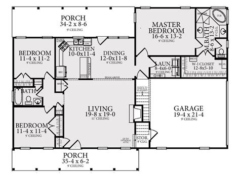 One Story Ranch Style House Plan 4309: Southern Trace | House plans one story, Ranch style homes ...