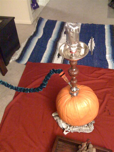 Pumpkin Hookah! So funny! And perfect for the season! | Come to Lux Lounge in West Bloomfield ...