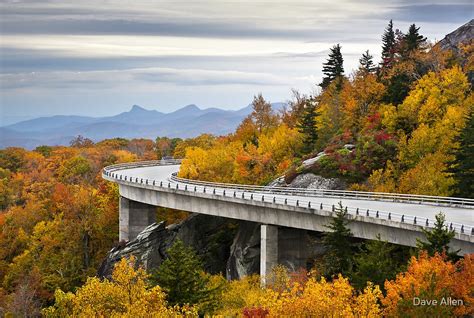 "Linn Cove Viaduct - Blue Ridge Parkway Fall Foliage" by Dave Allen | Redbubble