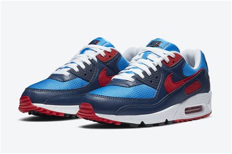 Nike Air Max 90 Photo Blue University Red CT1687-400 Release Date - SBD