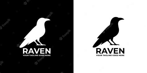 Premium Vector | Raven logo vector