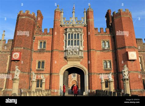 Henry VIII Tudor Palace at Hampton Court, celebrates 500th anniversary in 2015 , London England ...