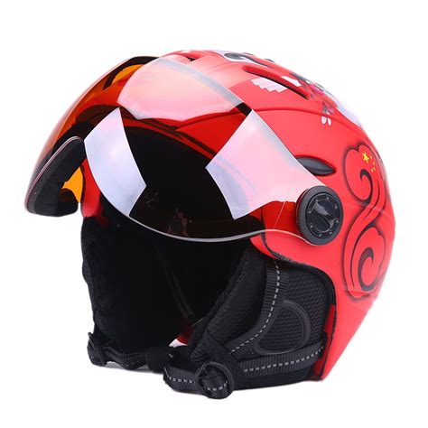 Ski Snowboard Helmet with Attached Detachable Photo-chromatic Polarizing Goggles | eBay