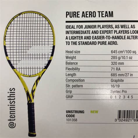 2019 Babolat Pure Aero | Check out the specs on the 2019 Babolat Pure Aero