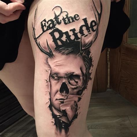 Hannibal Tattoo by @tattoosbychrisyoungblood Hannibal Series, Nbc Hannibal, Hannibal Tattoo ...