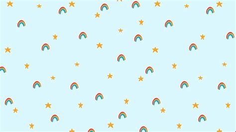 Rainbow pattern desktop wallpaper vector, | Premium Vector - rawpixel