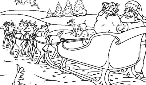 Get Santa And Reindeer Coloring Pages Gif - Color Pages Collection