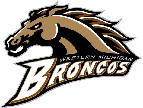 Western Michigan Broncos Primary Logo (1998) - Brown and Gold horse's ...