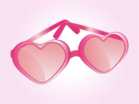 Heart Shaped Glasses Vector Vector Art & Graphics | freevector.com